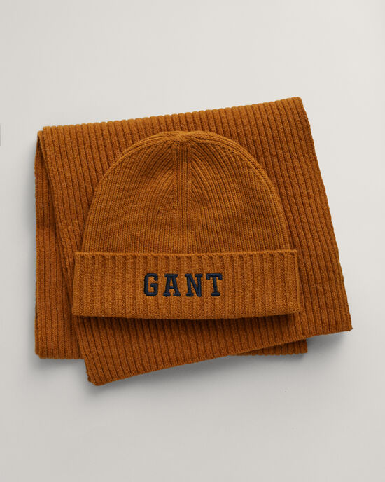 Gant Mütze und Schal im Set (mittelgrau meliert) online kaufen